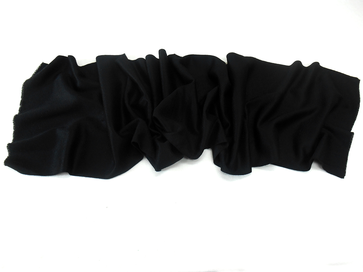 STOLA CASHMERE ART. SCIARPA 250/40 FRANGETTA V. NERO - immagine 6
