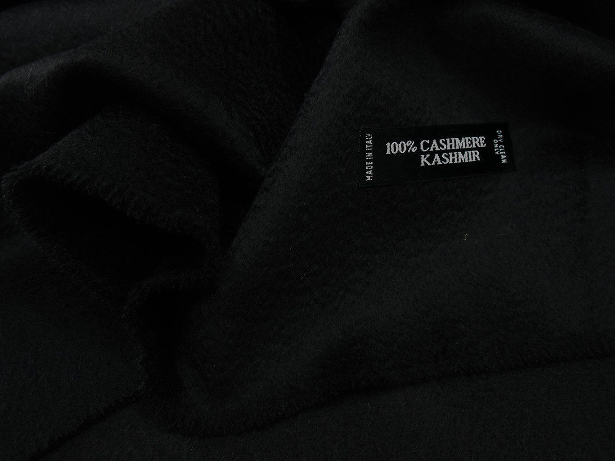 STOLA CASHMERE ART. SCIARPA 250/40 FRANGETTA V. NERO - immagine 4