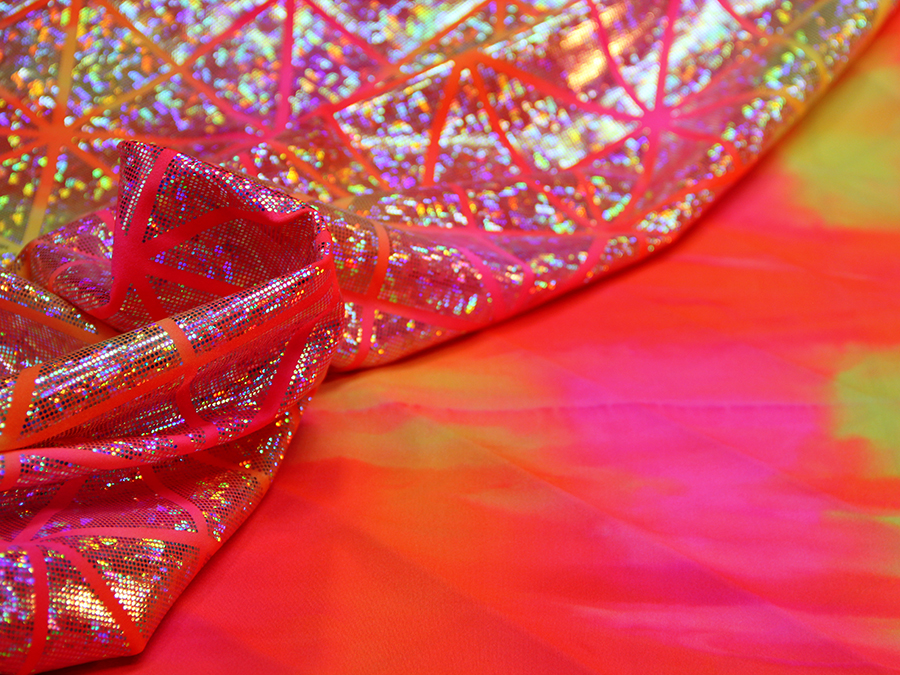 LYCRA BIELASTICA ART. SALSA FUCSIA / ARANCIO - immagine 5