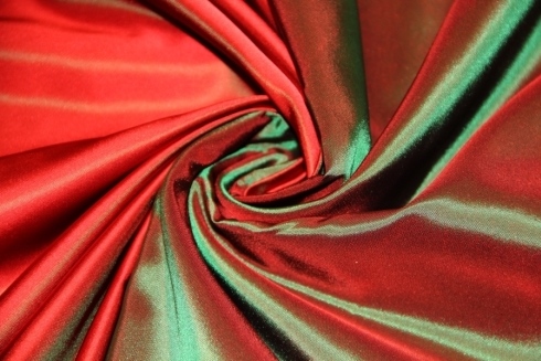 IRRIDISCENT DUCHESSE ART. DUCHESSE CANGIANTE V. ROSSO / VERDE - Image 5