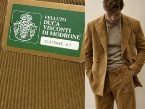 500 LINES CORDUROY VISCONTI DI MODRONE V. 8130 CAMEL
