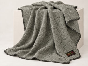 PLAID SINGOLO / DA VIAGGIO IN LANA V. 628 TWEED INGLESE GRIGIO