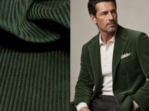 500 LINES CORDUROY VISCONTI DI MODRONE V. 6870 BOTTLE GREEN