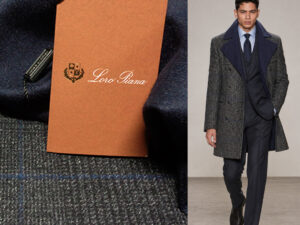 CASHMERE WOOL DOUBLEFACE ART. CLINT V. GALLES GRAY / BLUE