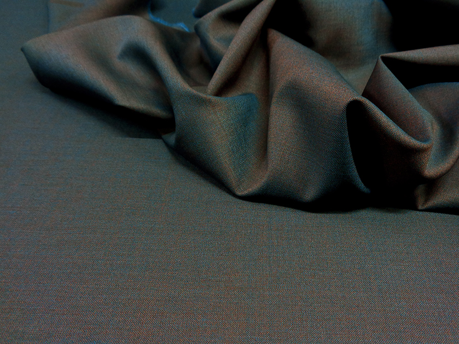 PURE IRIDESCENT WOOL TASMANIA ART. EVANS V. AVIO / BRICK RED - Image 2