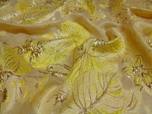 DAMASCATO JACQUARD IN SETA ART. UNIQUE V. GIALLO ORO