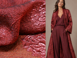 SILK JACQUARD ART. JASMINA V. BORDEAUX