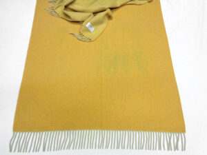 SCIARPA/STOLA PURO CASHMERE ART. CERVINIA V. GIALLO DOUBLEFACE