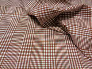 POPLIN JACQUARD SHIRT V. WALES TOBACCO