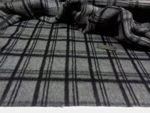 BABY ALPACA COAT ART. AMBURGO V. GREY / BLACK