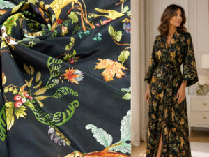 CREPE DE CHINE PURE SILK ART. FAVOLA V. BLACK