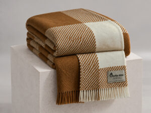 PLAID MATRIMONIALE PURA VICUNA NATURALE / BABY CASHMERE NATURALE ART. SOFFIO DEGLI DEI