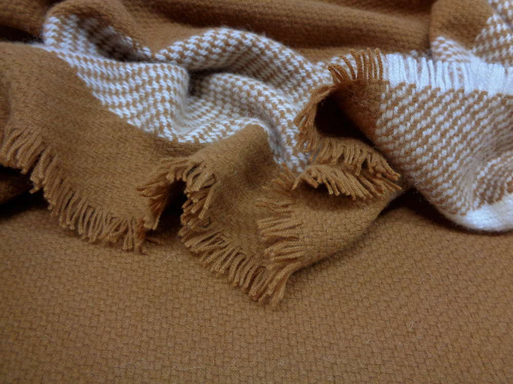 PLAID MATRIMONIALE PURA VICUNA NATURALE / BABY CASHMERE NATURALE ART. SOFFIO DEGLI DEI - immagine 7
