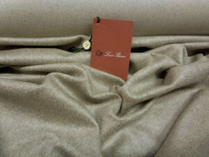 CASHMERE ZIBELINE FUR EFFECT V. TAUPE' MELANGE
