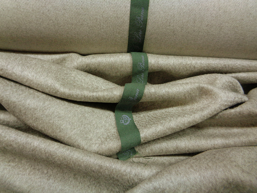 CASHMERE ZIBELINE FUR EFFECT V. TAUPE' MELANGE - Image 2