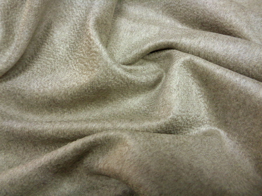 CASHMERE ZIBELINE FUR EFFECT V. TAUPE' MELANGE - Image 4