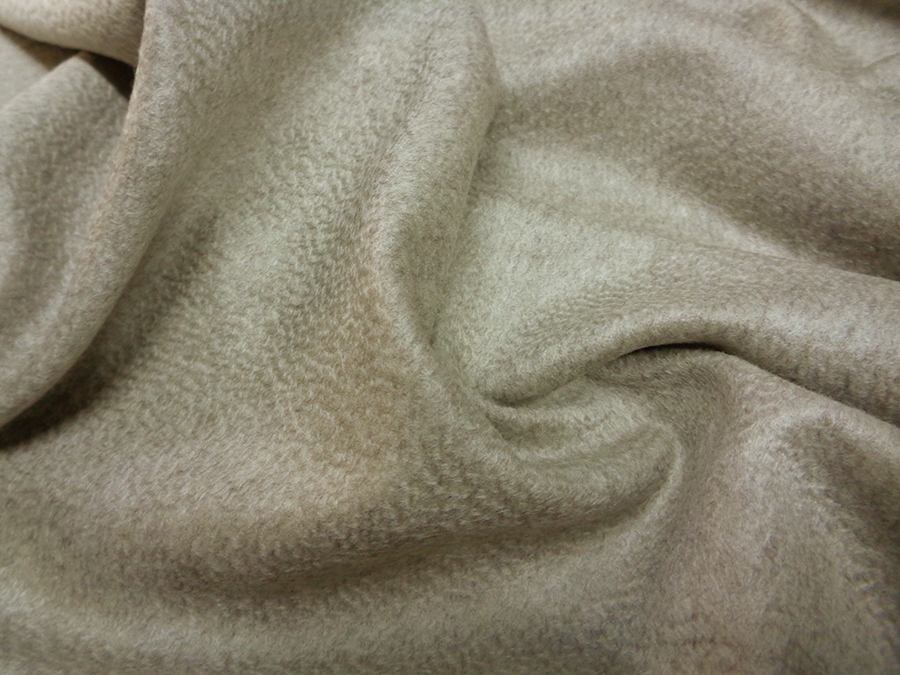 CASHMERE ZIBELINE FUR EFFECT V. TAUPE' MELANGE - Image 5