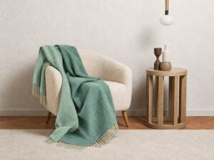 PLAID IN PURO CASHMERE CERVINIA V. ACQUAMARINA DOUBLEFACE