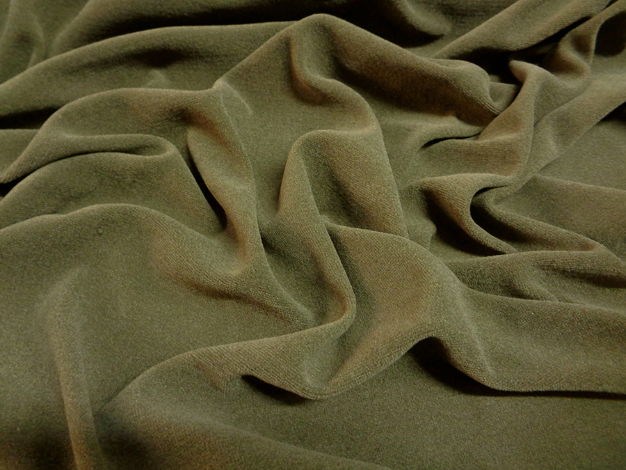 VINTAGE VELVETY CHENILLE V. FOREST GREEN
