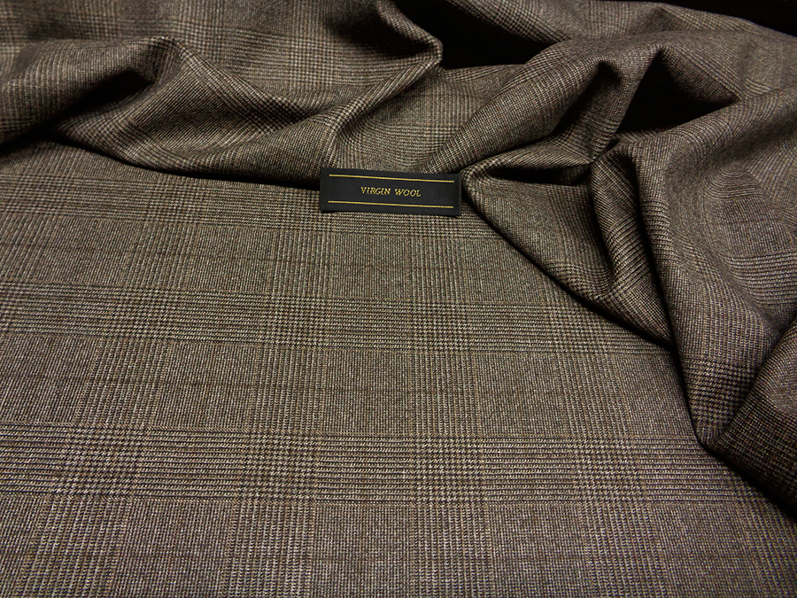 WORSTED FLANNEL IN PURE VIRGIN WOOL PRESTIGE V. DARK - Image 5
