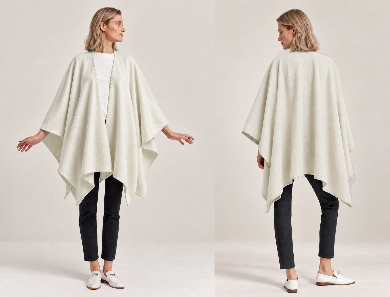 MANTELLA CHARME IN CASHMERE ZIBELLINO FUR EFFECT V. BIANCO