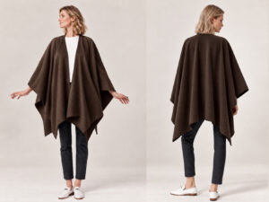 MANTELLA CHARME IN CASHMERE ZIBELLINO FUR EFFECT V. CIOCCOLATO