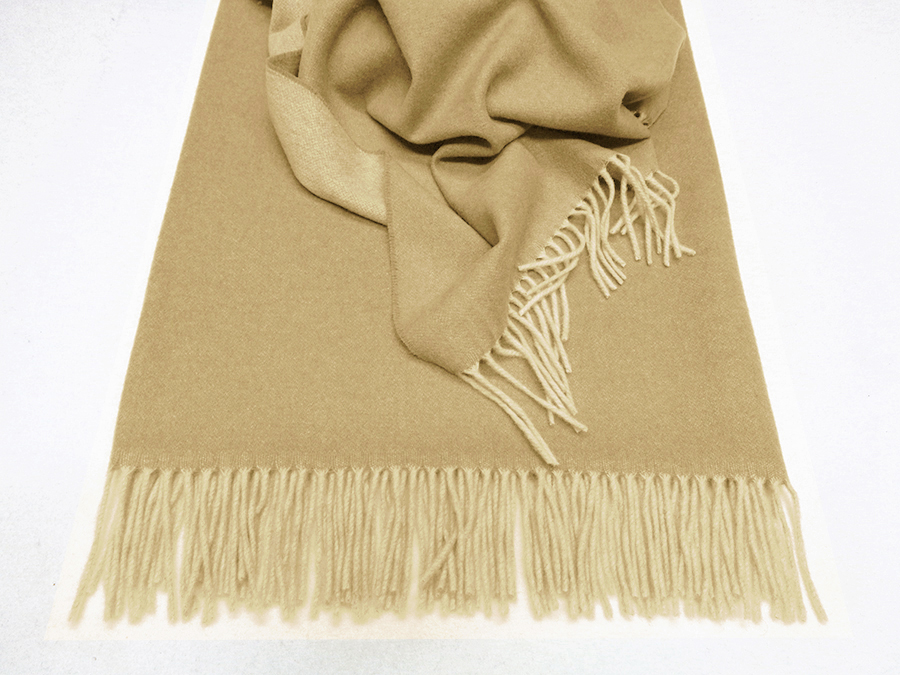 PLAID CASHMERE DOUBLEFACE ART. CERVINIA V. BEIGE NATURALE - immagine 2