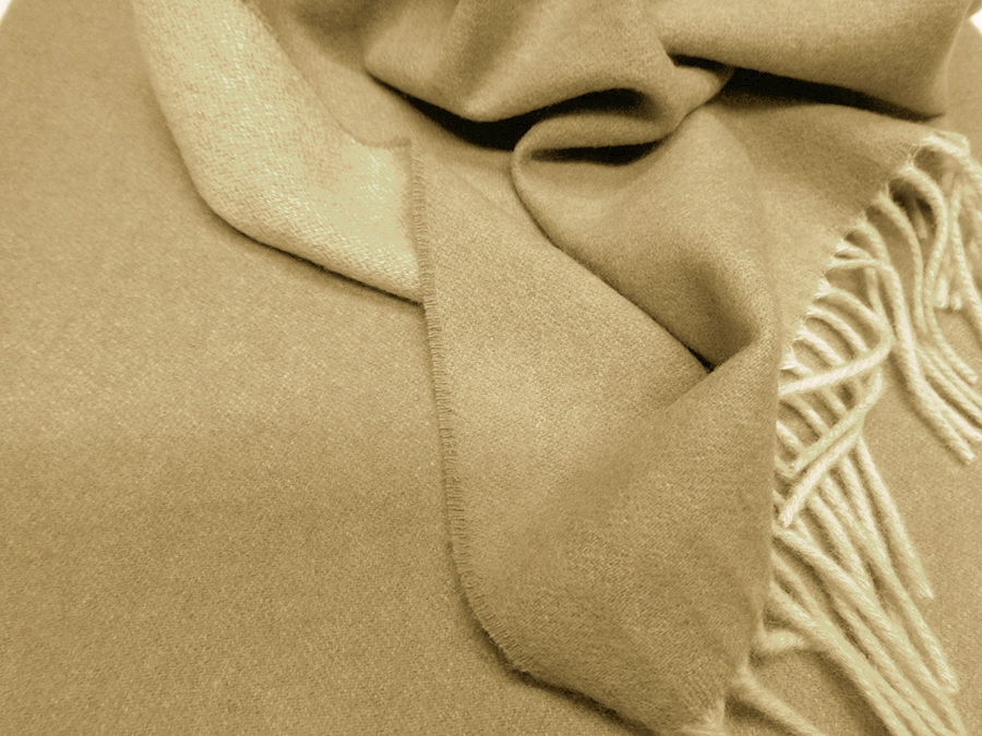 PLAID CASHMERE DOUBLEFACE ART. CERVINIA V. BEIGE NATURALE - immagine 3
