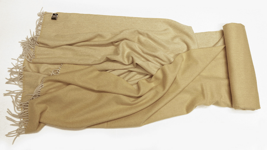 PLAID CASHMERE DOUBLEFACE ART. CERVINIA V. BEIGE NATURALE - immagine 5