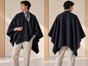 MANTELLA SUPEREME DOUBLEFACE IN CASHMERE ZIBELLINO FUR EFFECT V. BLU