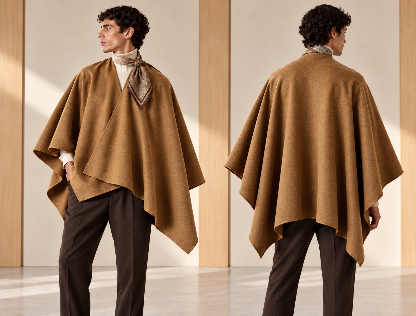 MANTELLA PURO CASHMERE ART. SHINY V. CAMMELLO