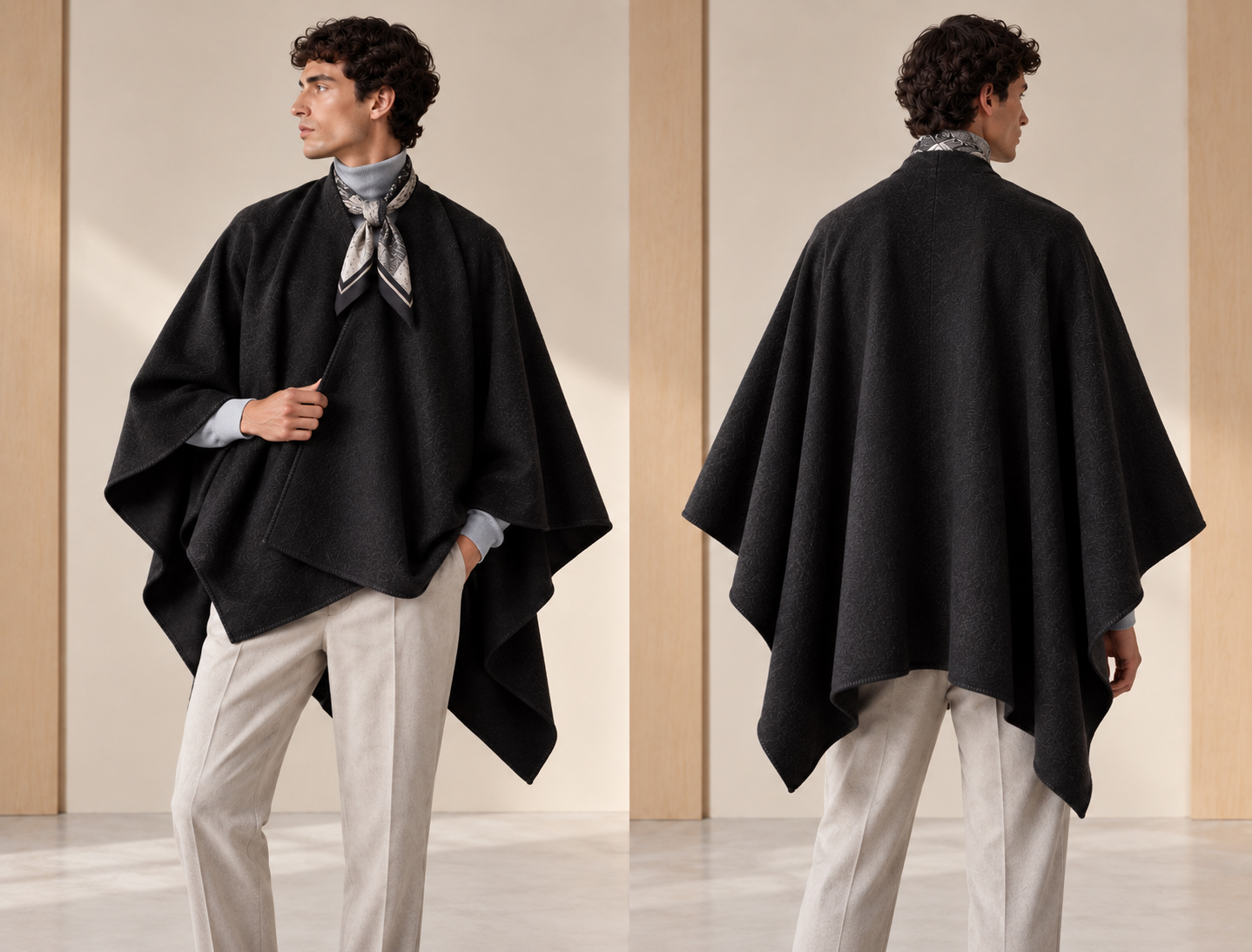 MANTELLA CHARME IN CASHMERE ZIBELLINO FUR EFFECT V. NERO