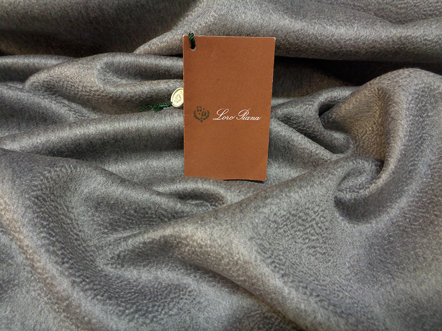 PURO CASHMERE DOUBLEFACE CD750 GRIGIO MEDIO MELANGE ZIBELLINATO - immagine 2