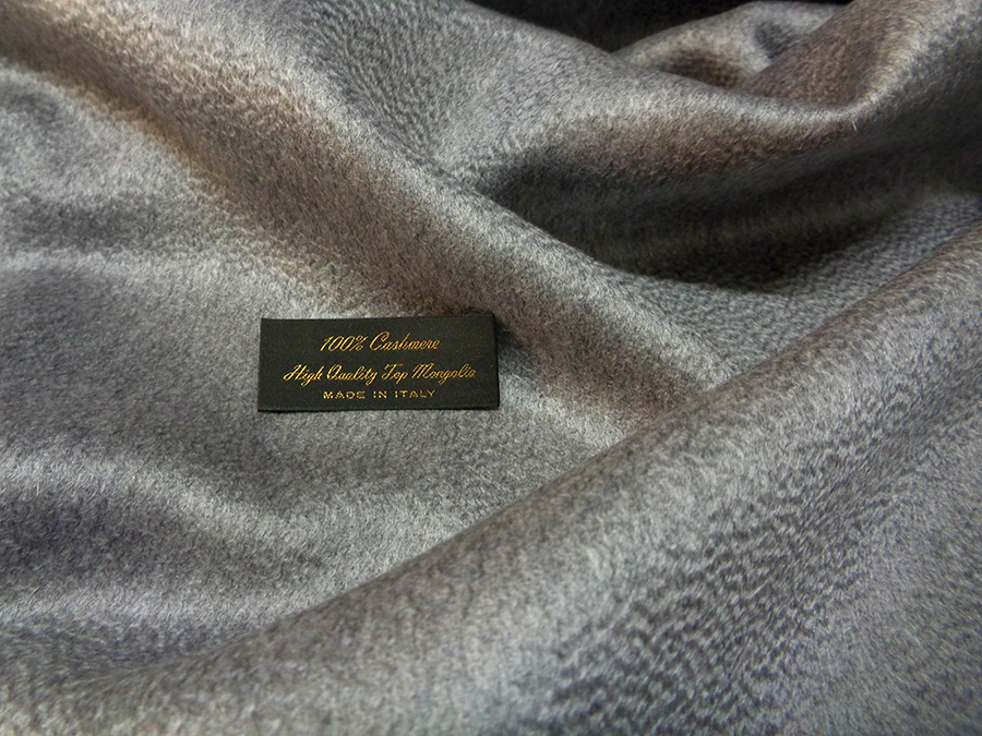 PURO CASHMERE DOUBLEFACE CD750 GRIGIO MEDIO MELANGE ZIBELLINATO - immagine 5