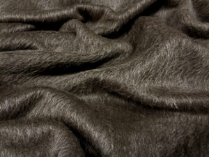 CASHMERE AND MOHAIR DOUBLE-FACE V. SILVER BROWN