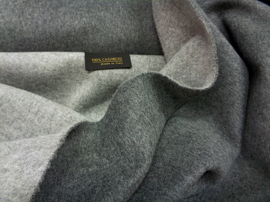 PURE CASHMERE DOUBLEFACE ULTRA SOFT CD720 V. MELANGE GREY LIGHT / MEDIUM