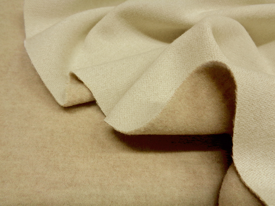 WOOL AND CASHMERE VELOUR ART. JESI V. NATURAL SAND - Image 4